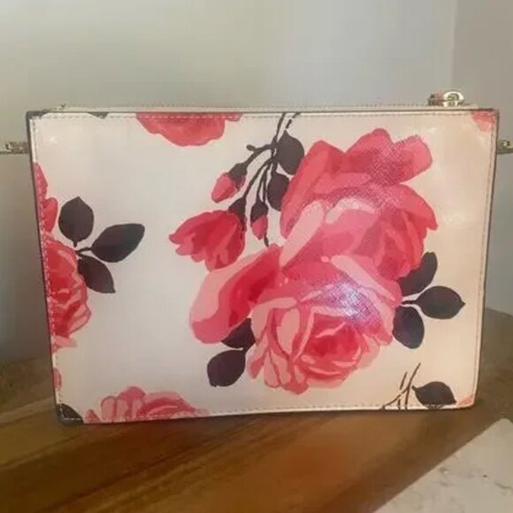 Kate Spade Cameron Street Roses Clarise Crossbody Clutch with Matching Wallet - Picture 3 of 15